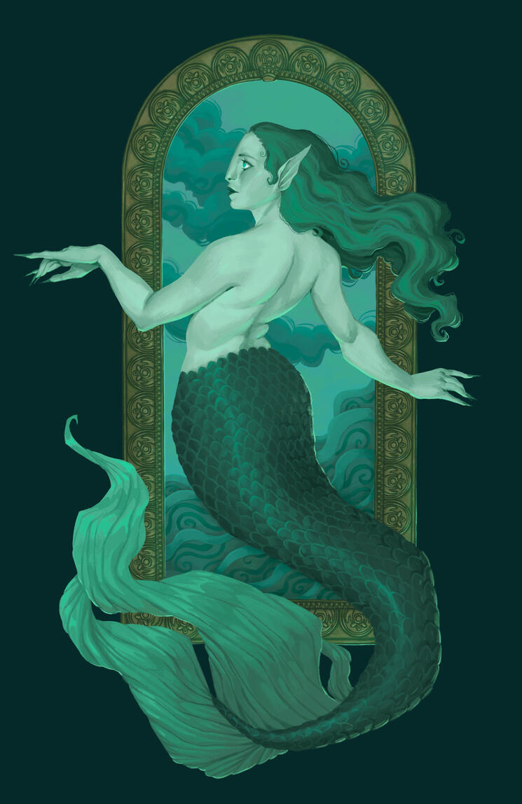 Mucha mermaid