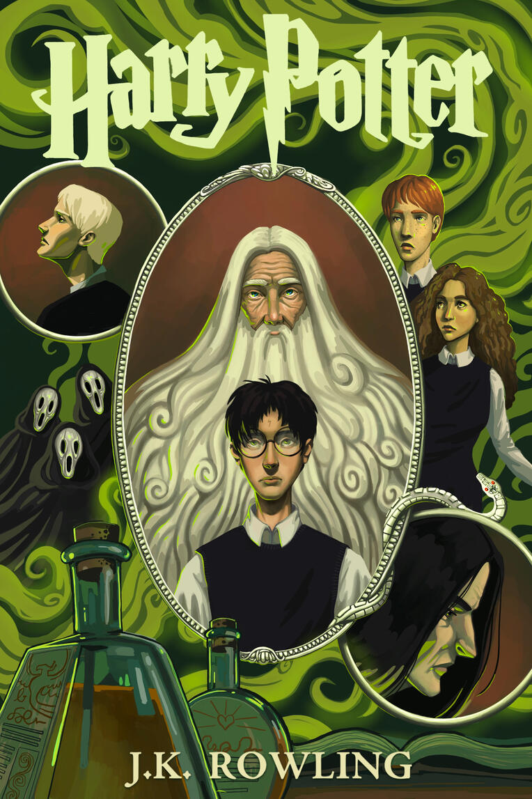 Mock Harry Potter book cover